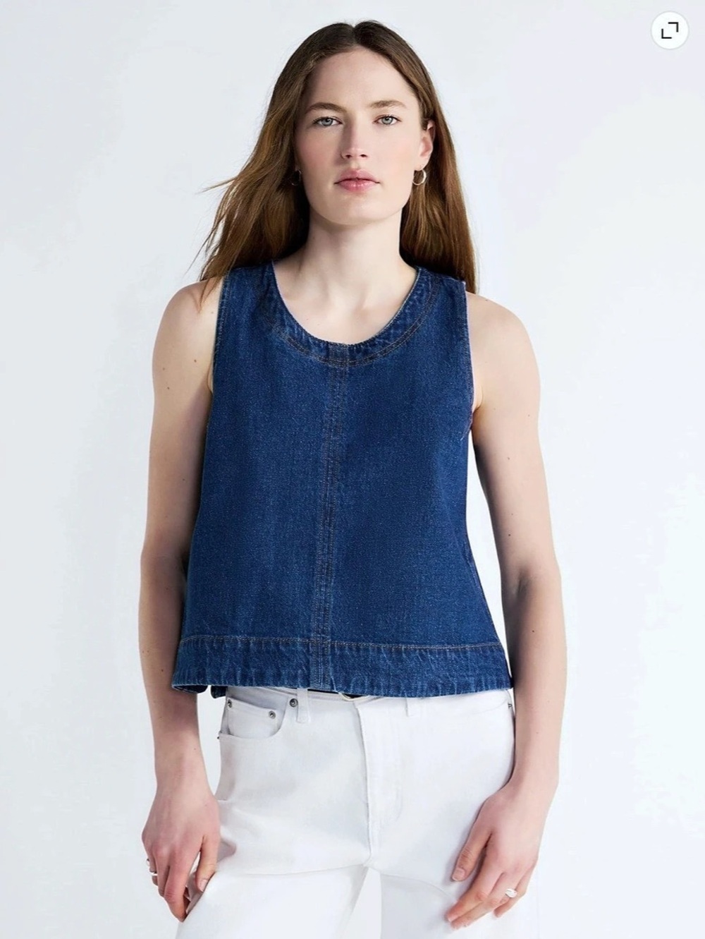 Everlane Denim Tank Top in Blue Size Small NWT